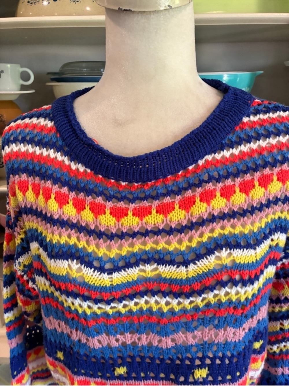 Beginning Boutique Bold and Beautiful Crochet Sweater - Size Small/Medium - Picture 4 of 14